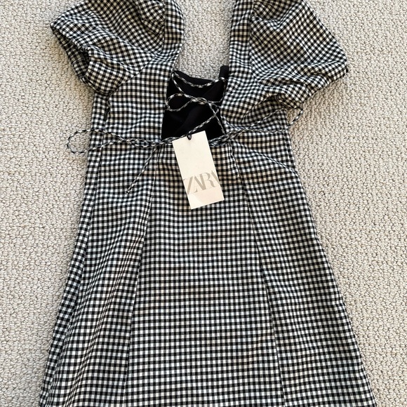 SOLD - NWT: Zara Gingham Mini Dress - Picture 3 of 5